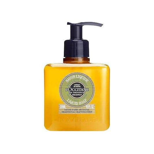 L'Occitane Shea Hands &-Body Liquid Soap: Refreshing Citrusy Aroma, Relaxing Lavender, Delicate Rose, Cleanse, Infused With Softening and Moisturizing Extract, Artisanal Soap, 10.1 Fl. Oz