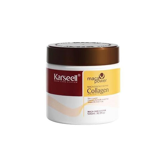 Karseell Collagen Hair Treatment Deep Repair Conditioning Argan Oil Mask Essence for Dry Damaged All Types 16.90 oz 500ml