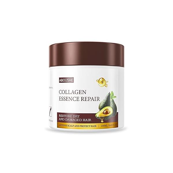 Collagen Hair Mask - Deep Conditioning, Hydrates, Repairs, Nourishes, Argan Oil Keratin Treatment Conditioner, Salon Quality Care for Dry Damaged All Types 8.45 oz 250ml