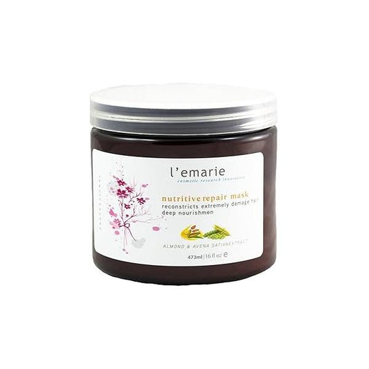 L'emarie Hair Mask Conditioner Treatment With Bentonite Clay and Morrocan Argan Oil 16 Ounces