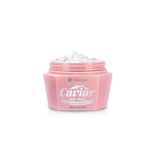Caviar Hair Mask, Enriched with Essence, Keratin, & Herbal Extracts for Ultimate Shine Softness, Deep Conditioning Treatment Dry or Damaged Hair, 11.8 fl oz，Sulfate-Free