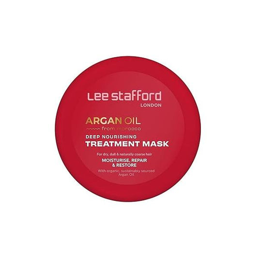 Lee Stafford Hydrating Hair Mask | Argan Oil Collection - Deep Conditioning Moroccan Treatment, Best for Dry, Damaged to Restore and Repair Moisture & Shine, 5 Minute Leave-In, 6.7 Fl Oz