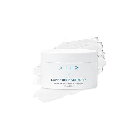 AIIR Sapphire Mask - Deep Conditioning Hair Treatment for Damage Repair, Hyaluronic Acid Hydrates & Moisturizes Dry Hair, Strengthen and Smooth Frizzy Color Safe, 6 oz