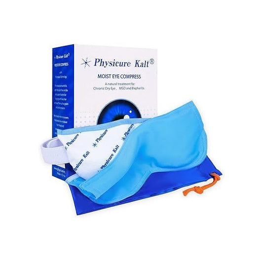 Heated Eye Mask | Moist Heat Compress Relief for Dry, Pink Eyes Microwave Activated Therapy