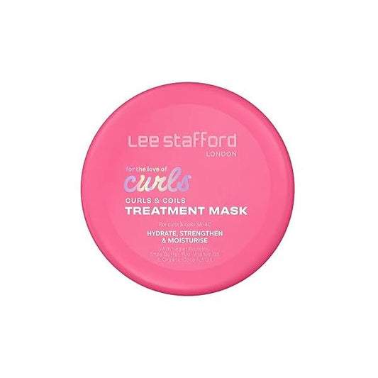Lee Stafford Curls & Coils Hair Mask | For the Love of - Intensive 3A-4C Treatment for Curly Coily Hair, Smooths, Hydrates and Enhances your Natural Curl, Anti-Frizz, 6.7 Fl Oz