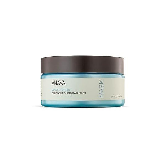 AHAVA Dead Sea Water Deep Nourishing Hair Mask - Rich & Creamy Revitalizing Shine, Cures Daily Scalp Damage, includes exclusive Osmoter, Jojoba Oil Argan 7.4 Fl.Oz