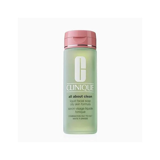 Clinique 3-Step All About Clean Liquid Facial Cleanser Soap For Oily Skin Types