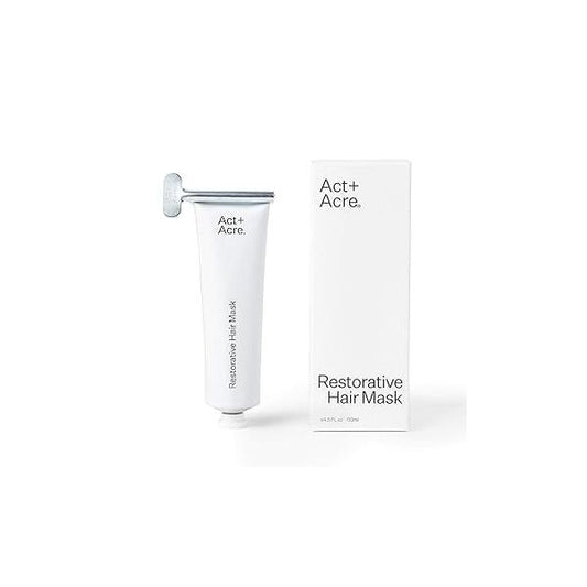 Act+Acre Restorative Conditioning Hair Mask - Cold Processed Treatment for Hydrating Dry and Damaged Moisturizing Silicone Free Masks (4 Fluid Ounces)
