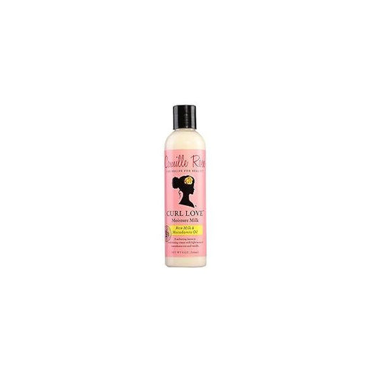 Camille Rose Curl Love Moisture Milk Leave-In Conditioner, with Rice and Macadamia Oil to Soften, Smooth Detangle Curly Hair, 8 oz