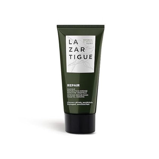 Lazartigue Repair Mask | Keratin Treatment for Damaged Hair Restructures Fiber & Reduce Split Ends Vegan, Sulfate Silicone Free