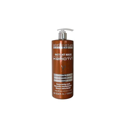 Instant Mask Keratin - 1000 ml Treatment for Severely Damaged Hair Restores Strength to the Fibre Powerful Anti-Frizz Conditioner