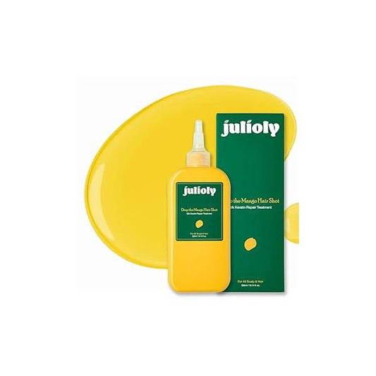 julioly] Mango Ampoule Type Hair Mask l Deep Hydrates, Nourishes & Detangled Dry Curly Damaged Scalp Spa Treatment Sweet Scent, 10.14 fl.oz.