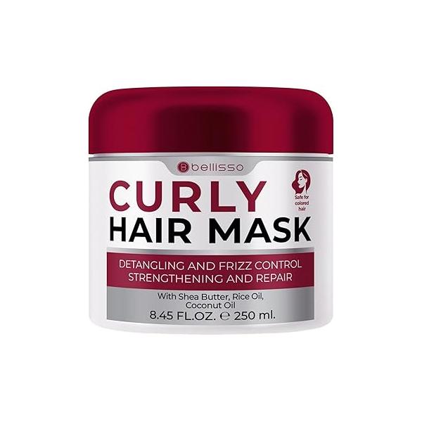 Curly Hair Mask - Deep Conditioning, Curl Enhancing Split End Repair for Women and Men Strengthening Treatment Cream Moisturizer Products Dry, Damaged, Frizzy Anti Breakage Solution
